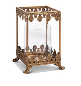 Gold Filigree Square Lantern