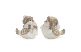 Winter Bird 5”H Terra Cotta