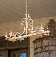 Horizontal Iron Filigree Chandelier