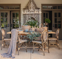 Horizontal Iron Filigree Chandelier