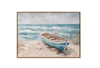 Framed Oceanscape Canvas