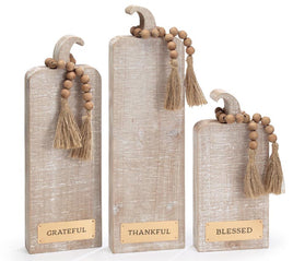 Wooden Message Pumpkin