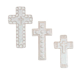 White Stoneware Cross