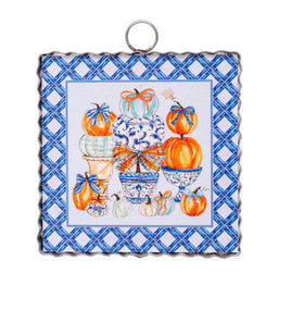 Mini Gallery Blue Pumpkin Topiary