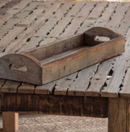 Long Primitive Wooden Tray