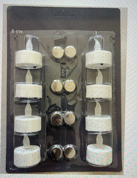 Cream Tealight Candles with Timers