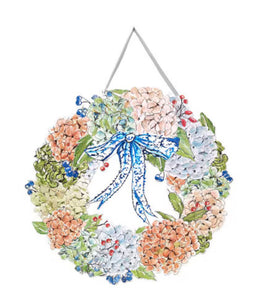 Autumn Hydrangea PVC Door Hanger