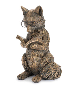 Fox Reading 6.5”H Resin
