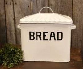Black Rim Enamelware Bread Box
