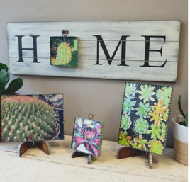 White Mini Gallery "Home" Display Board