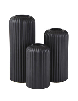 Black Ceramic Vase