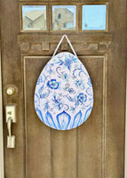 Posh Blue Egg PVC Door Hanger