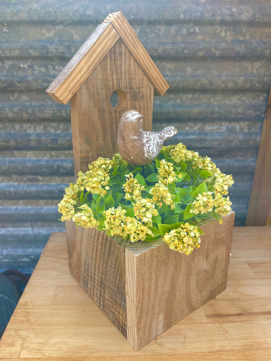 Decorative Wood Bird Box| Fourth and Main on Laurel