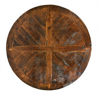 55" Round Pedestal Dining Table with 4 Chairs