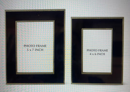 Black Velvet Photo Frames