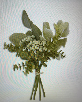 13 Inch Mixed Green Foliage with Berries Bundle