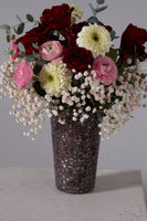Mosaic Heart Vase