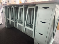 Beach Blue Island with Stools