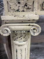 57 INCH WHITE RESIN FIREPLACE MANTLE PIECE