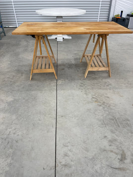 Butcher Block Table or Desk  61x30 can raise height