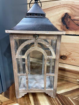 Lantern with Bronze Metal Top