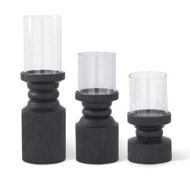 Black Pillar Candleholder