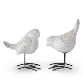 Ceramic Bird w/ Metal Feet