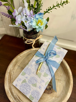 Hydrangea Notepad Gift Set