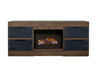 4 Drawer Fireplace TV Stand 70"