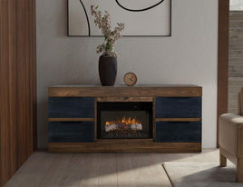 4 Drawer Fireplace TV Stand 70"