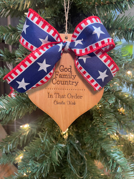 Custom Charlie Kirk Ornament