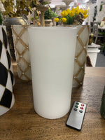 LED Water Pillar Wax Candle