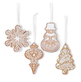Glittered Gingerbread Ornaments