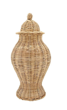 Rattan Ginger Jar Large