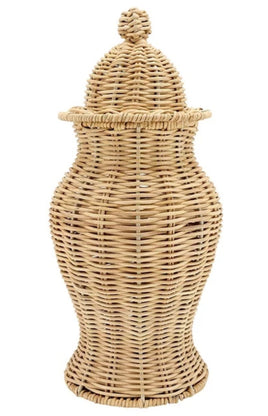 Rattan Ginger Jar Small