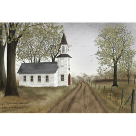Little Country Church House Canvas