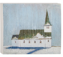 10" CHURCH BLOCK WALL ART I