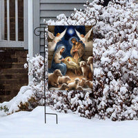 Christ Is Born Garden Flag