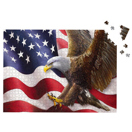 American Freedom Eagle 1000 Piece Jigsaw Puzzle