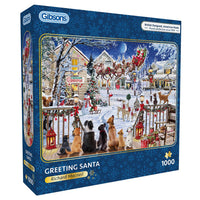 Greeting Santa 1000 Piece Jigsaw Puzzle