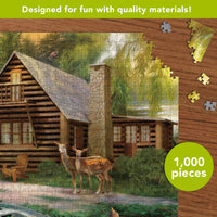 Lakeside Cabin 1000 Piece Jigsaw Puzzle