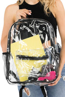 Color Outlined Clear PVC Backpack