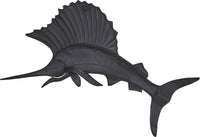 Swordfish Wall Art 24x14.5" - Metal & Capiz Art
