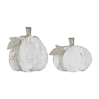 Whitewashed Wood Pumpkin| Rustic Fall Home Decor