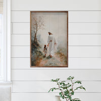 Walking With Jesus: 10 x 16 x 1.5
