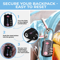 Clear Backpack For School XL | Turquoise Rhino: Turquoise Rhino