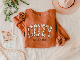 Fall Cozy Season Thanksgiving Comfort Colors Sweatshirt