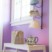 6.5"H Harleigh Yellow Teapot Accent Lamp