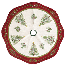 Holiday Pine Hook Tree Skirt