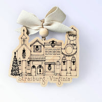 Conway Small Town Street Christmas Ornament Main Street : With Water Tower